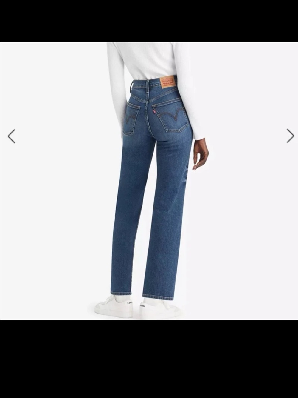 Levi’s Ribcage Straight Ankle Women's Jeans in Dial Up Dark Indigo Worn In Sz 29 - Picture 3 of 12